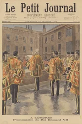 Edward VII being proclaimed king, London
